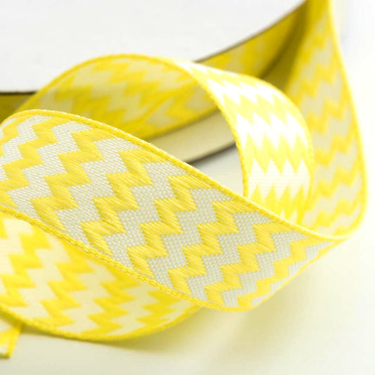 Lemon Chevron Ribbon