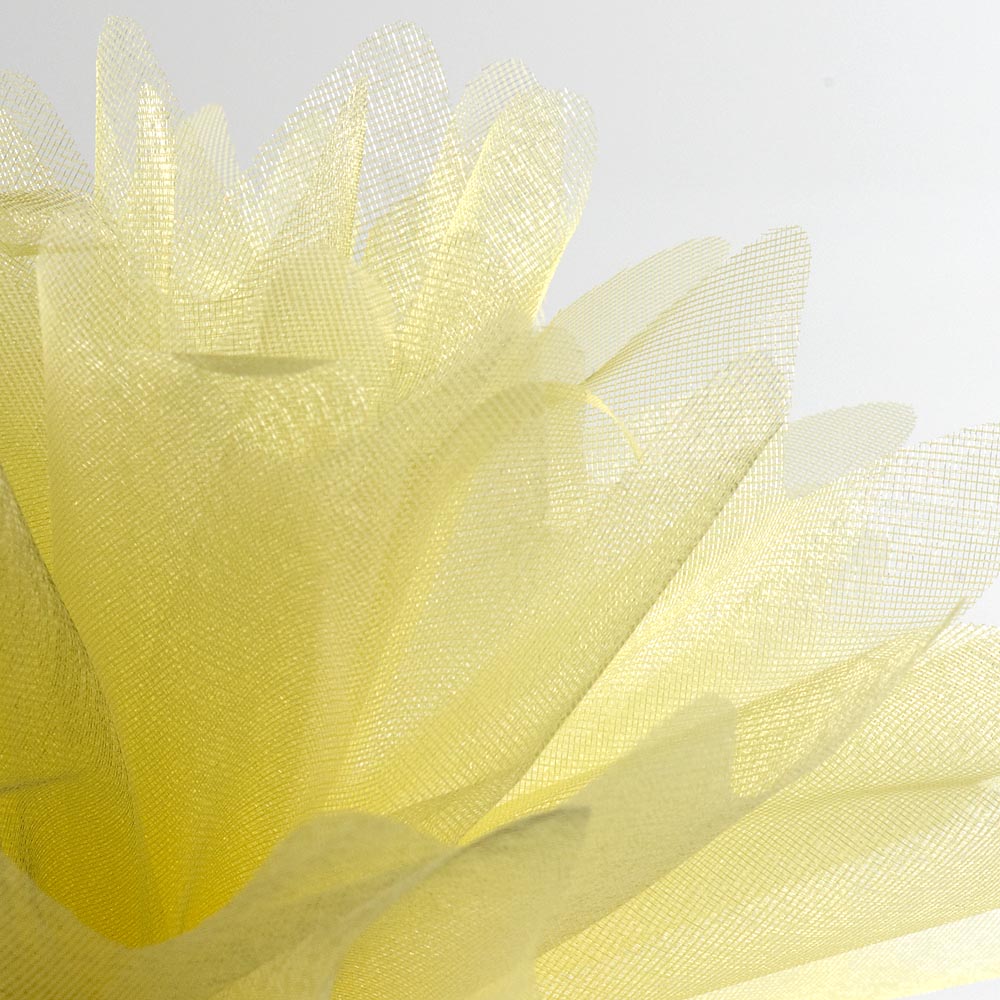 Lemon Cristal Tulle Peaked Edge Organza Tulles Pack of 50