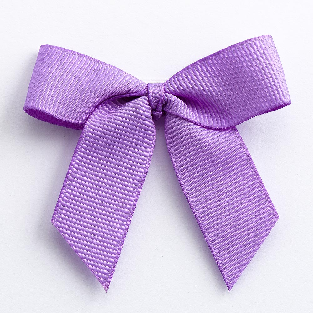 Lilac 5cm Grosgrain Bows - Self Adhesive