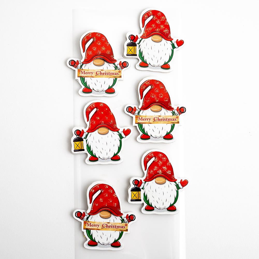 Merry Christmas Nordic Santa 6 Pack - Perfect Tables