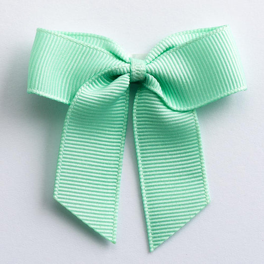 Mint Green 5cm Grosgrain Bows - Self Adhesive