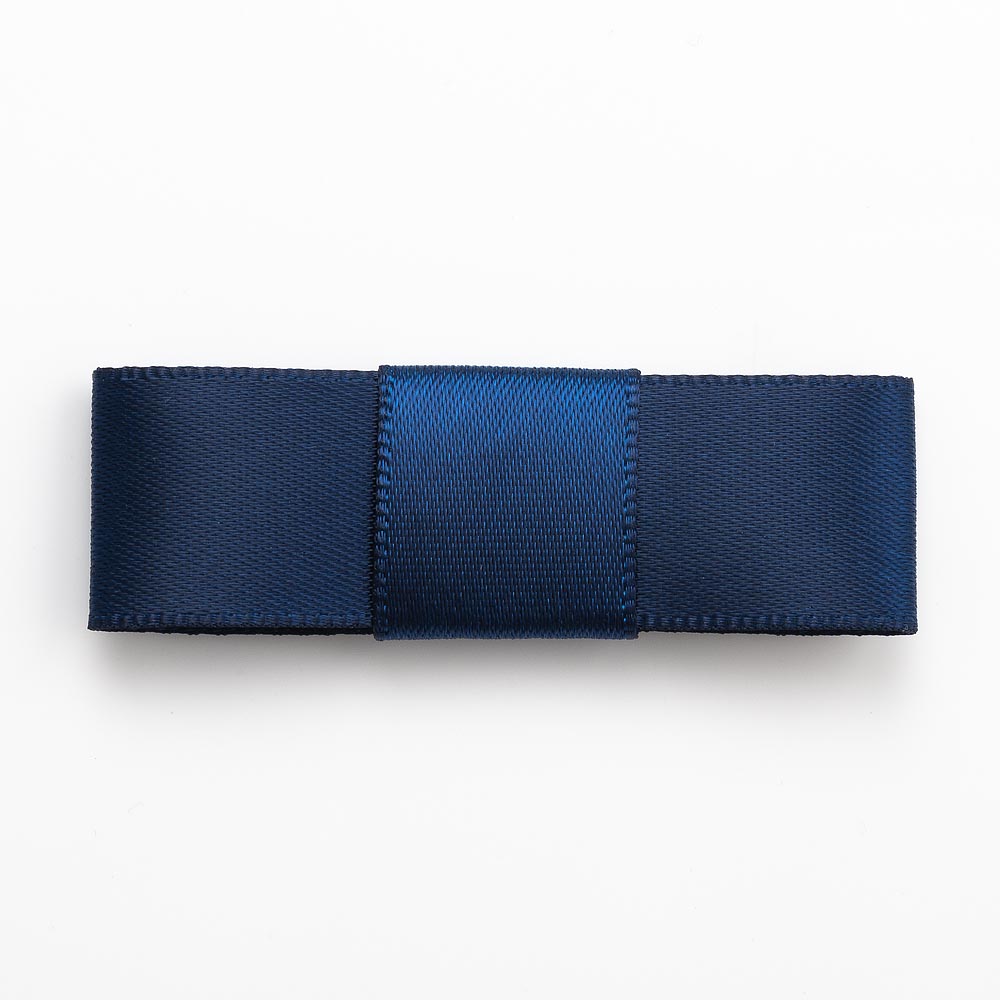 Navy 5cm Dior Satin Bows - Self Adhesive