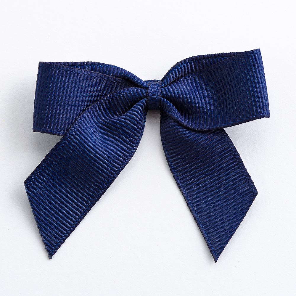 Navy 5cm Grosgrain Bows - Self Adhesive