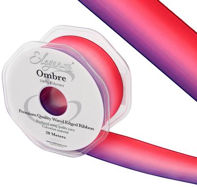 Bright Pink Blue Ombre Ribbon No.293 - Perfect Tables