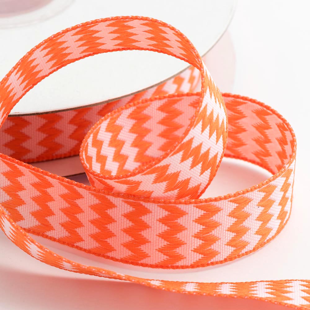 Orange Chevron Ribbon