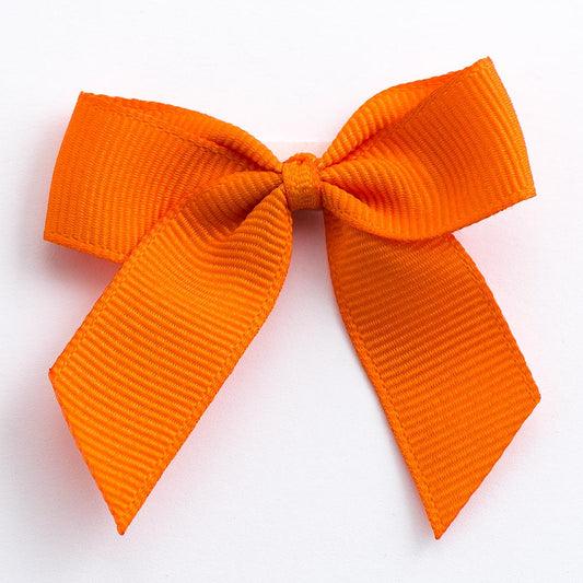 Orange 5cm Grosgrain Bows - Self Adhesive
