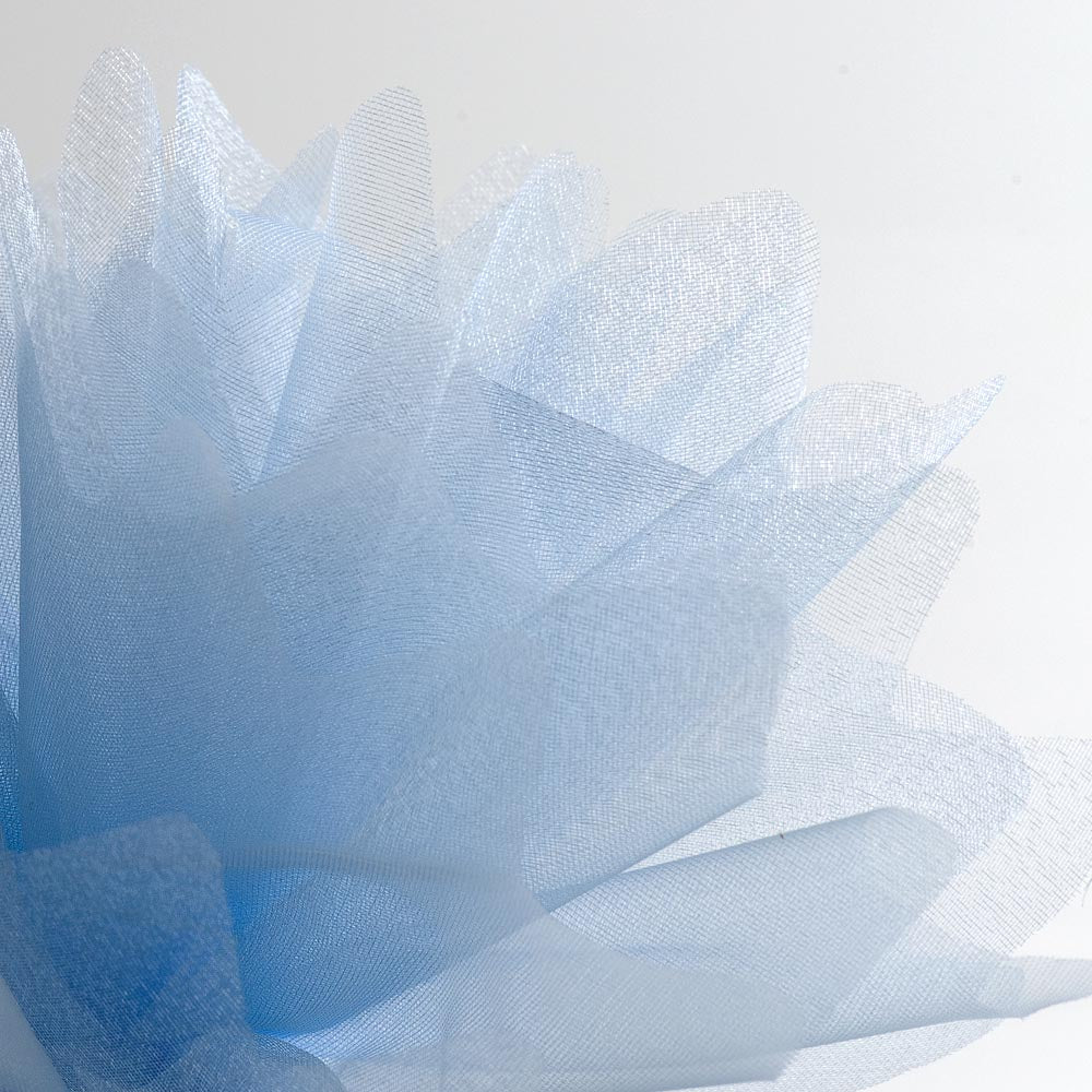 Pale Blue Cristal Tulle Peaked Edge Organza Tulles Pack of 50