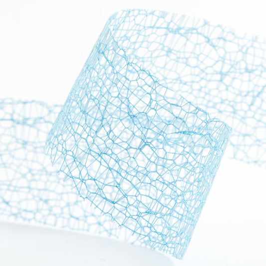Pale Blue Deco Web Ribbon