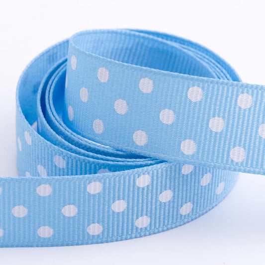 Pale Blue Polka Dot Ribbon