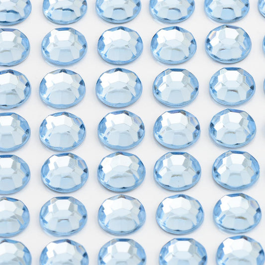 Pale Blue Self Adhesive Diamantes