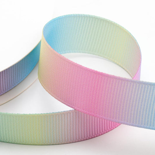 Pastel Rainbow Grosgrain Ribbon