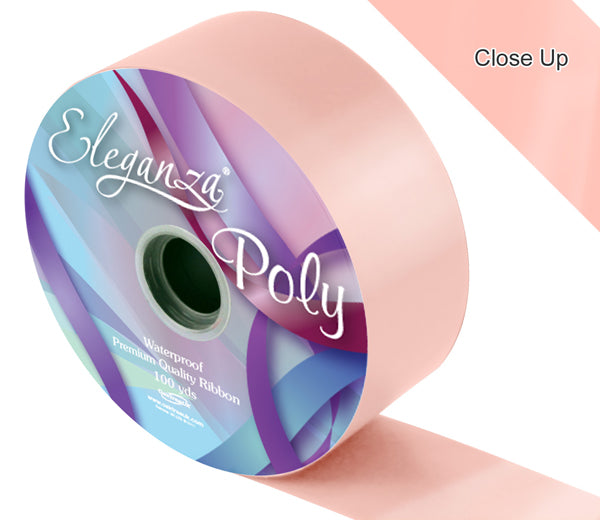 Peach 50mm Poly Ribbon No.05