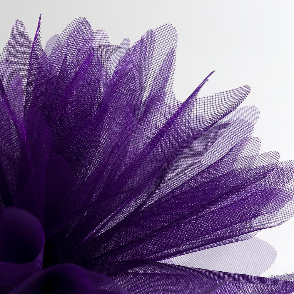Purple Cristal Tulle Peaked Edge Organza Tulles Pack of 50