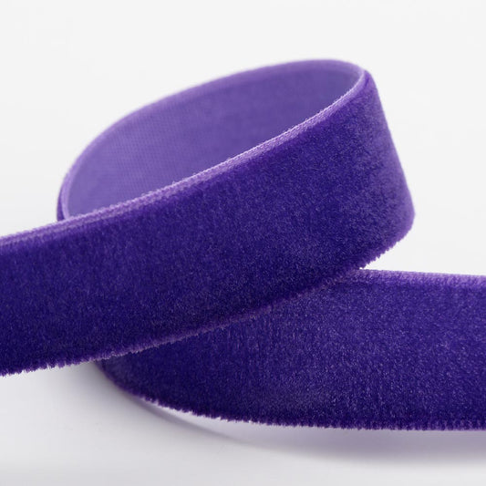 Purple Velvet Single Face Ribbon