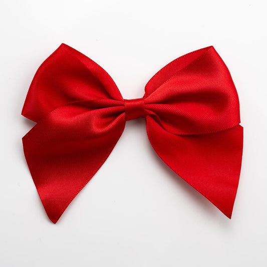 Red 10cm Satin Bows – Self Adhesive