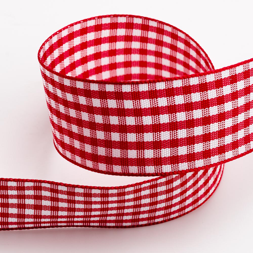 Red Gingham Ribbon