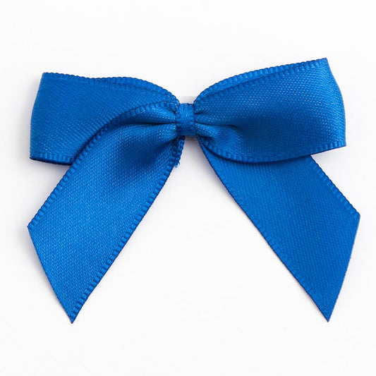 Royal Blue 5cm Satin Bows - Self Adhesive