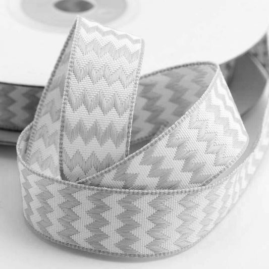 Silver Chevron Ribbon