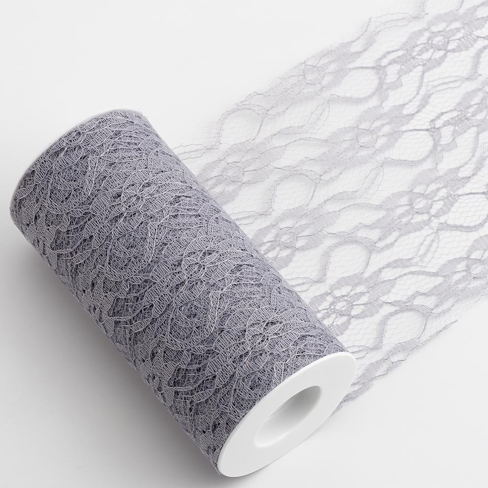 Silver Lace 15cm 10 Metre Roll