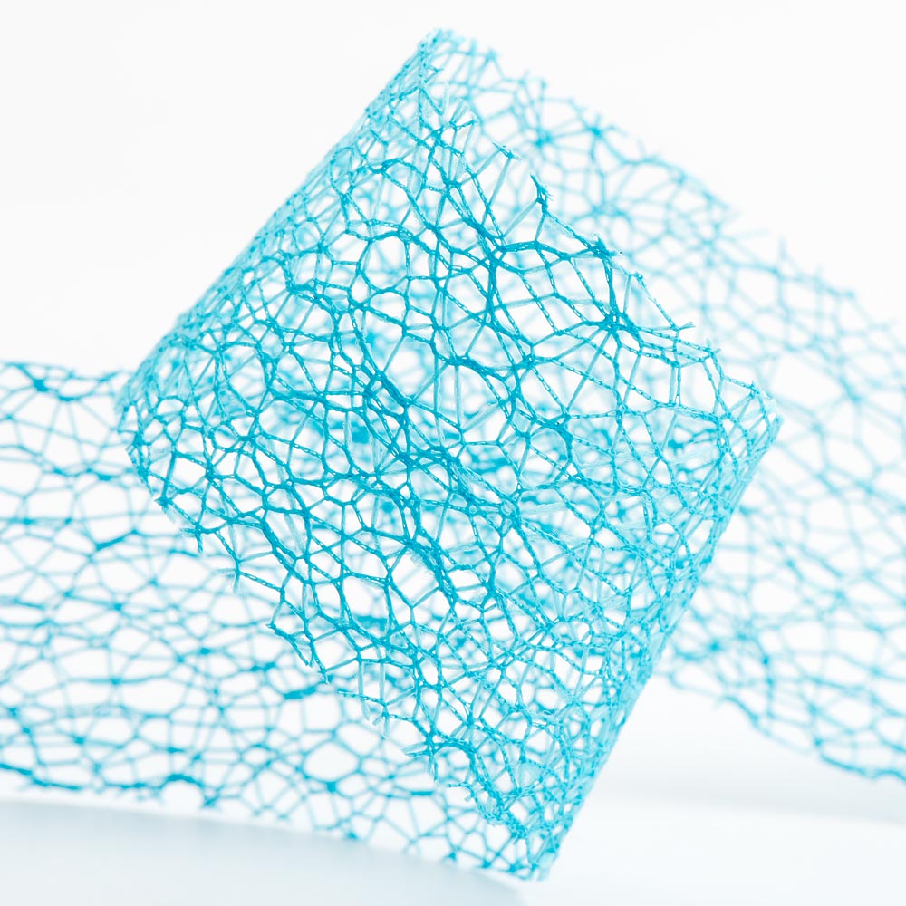Turquoise Deco Web Ribbon
