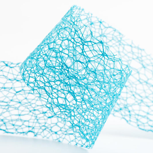 Turquoise Deco Web Ribbon