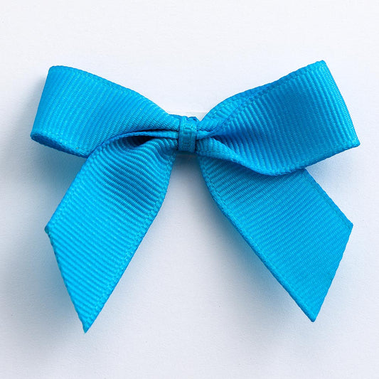 Turquoise 5cm Grosgrain Bows - Self Adhesive
