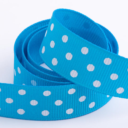Turquoise Polka Dot Ribbon