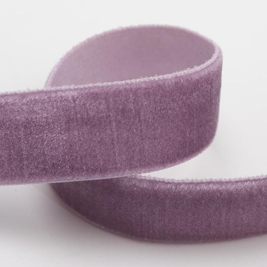 Vintage Lilac Velvet Single Face Ribbon