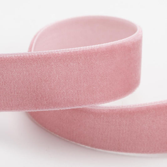 Vintage Pink Velvet Single Face Ribbon