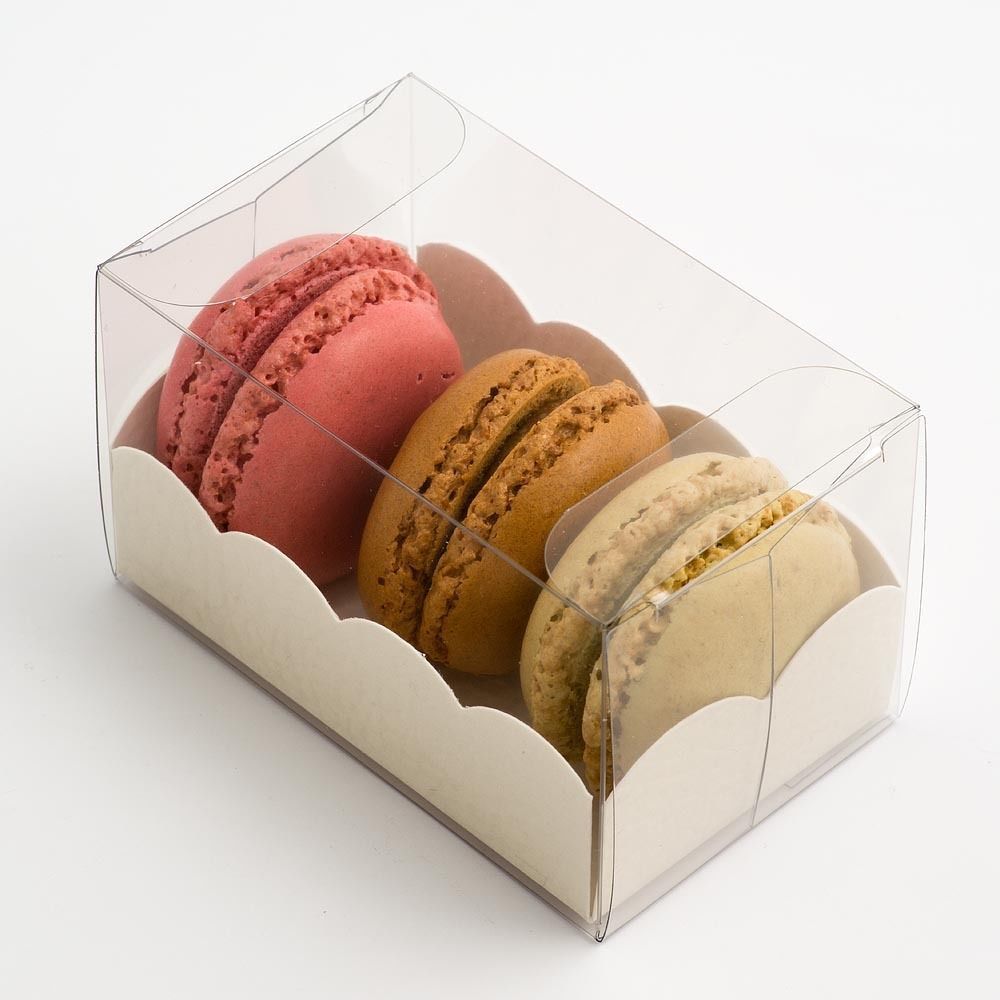 White Insert Macaroon Box 80x50x50