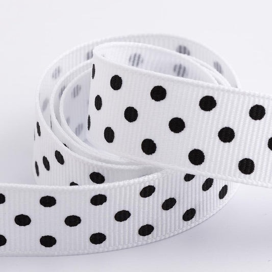 White Polka Dot Ribbon