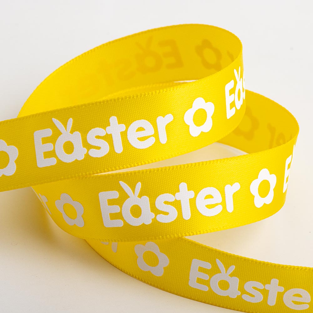 Yellow Easter Satin Ribbon 16mm 5 Metre Reel