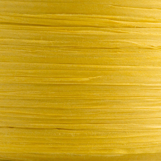 Yellow Paper Raffia Ribbon