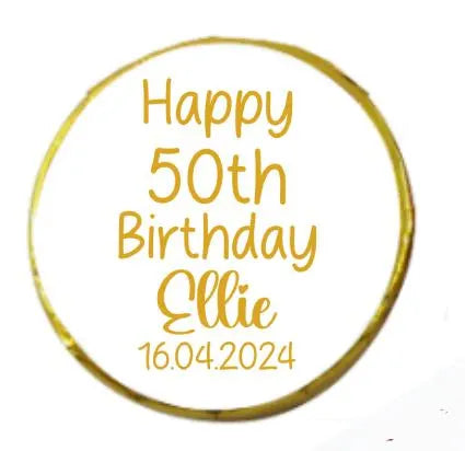 Personalised Written Chocolate Neapolitan Sweets for Birthdays, Weddings, Anniversary, Baby Shower, Christmas etc Custom Text