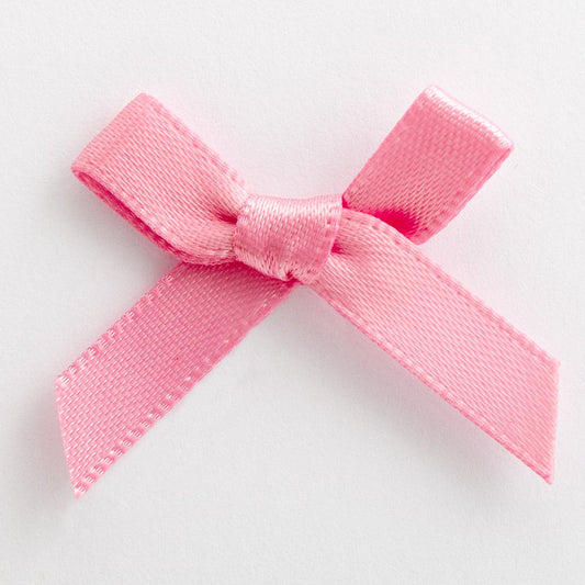 Antique Pink 3cm Pre-Tied Satin Bows