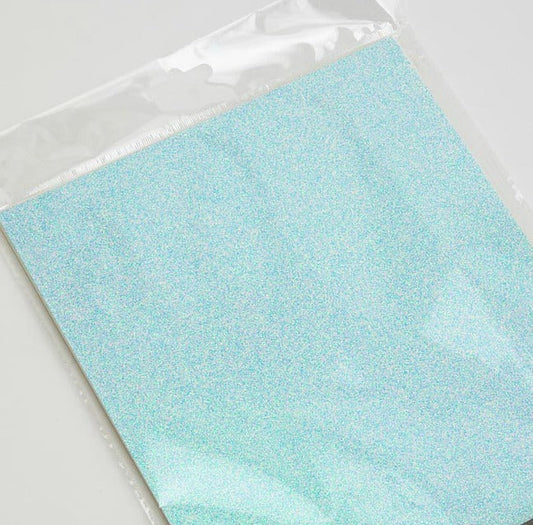 Baby Blue A4 Glitter Card 250gsm Per Sheet