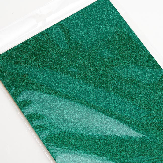 Bottle Green A4 Glitter Card 250gsm Per Sheet