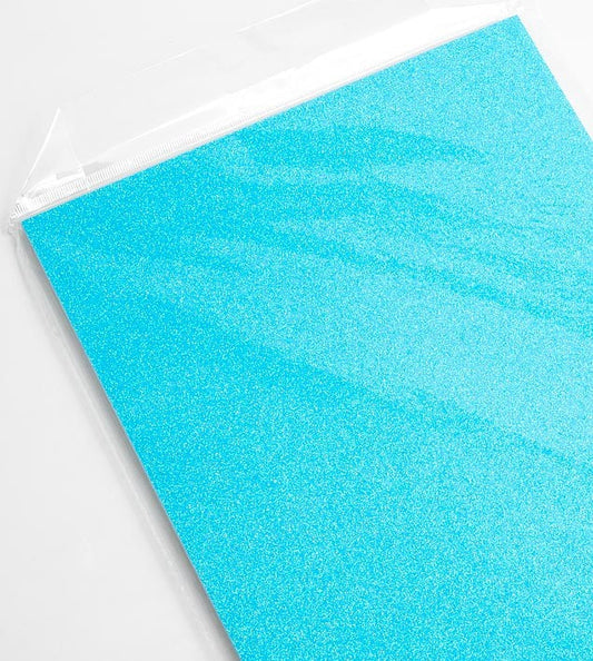 Celeste Blue A4 Glitter Card 250gsm - Perfect Tables