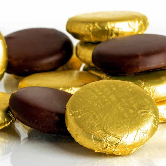 Dark Chocolate Foiled Fondant Creams - Salted Caramel