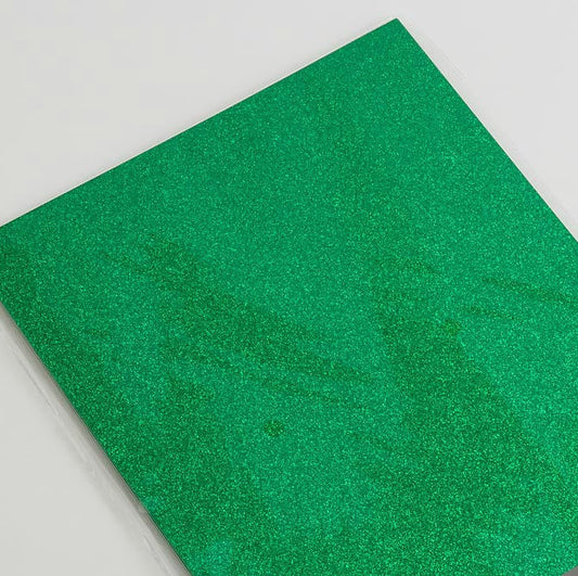 Green A4 Glitter Card 250gsm Per Sheet