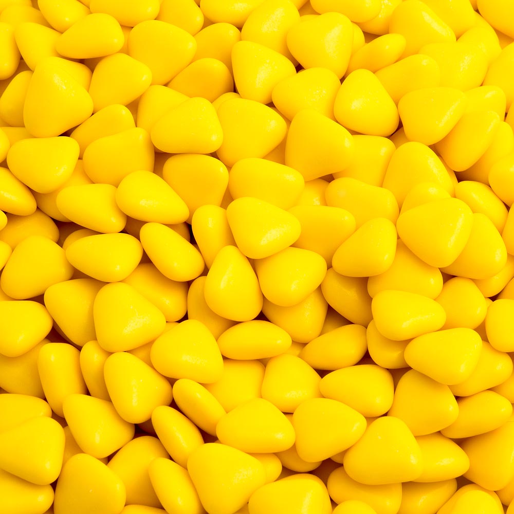 Lemon Mini Heart Chocolate Dragees