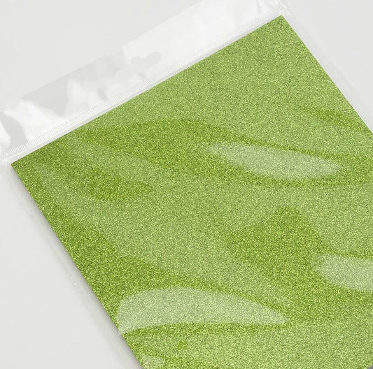 Light Green A4 Glitter Card 250gsm Per Sheet