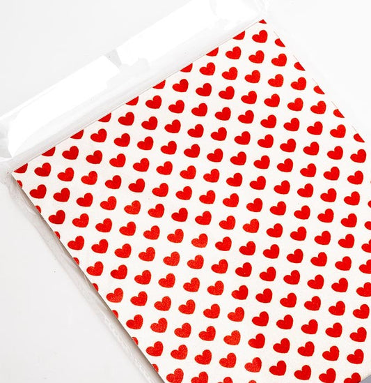 Love Hearts A4 Glitter Card 250gsm - Perfect Tables