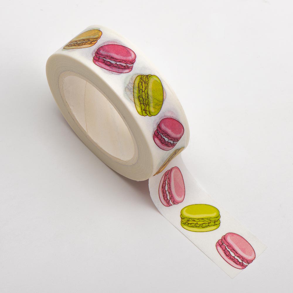 Macaroons Adhesive Washi Tape 15mm 10 Metre Reel