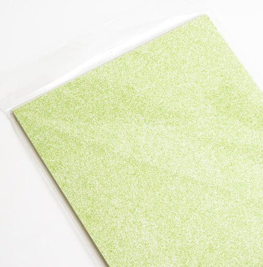 Mint Green A4 Glitter Card 250gsm