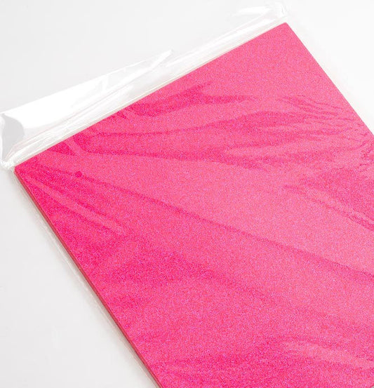 Neon Pink A4 Glitter Card 250gsm