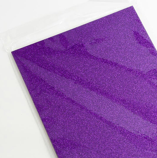Purple A4 Glitter Card 250gsm Per Sheet