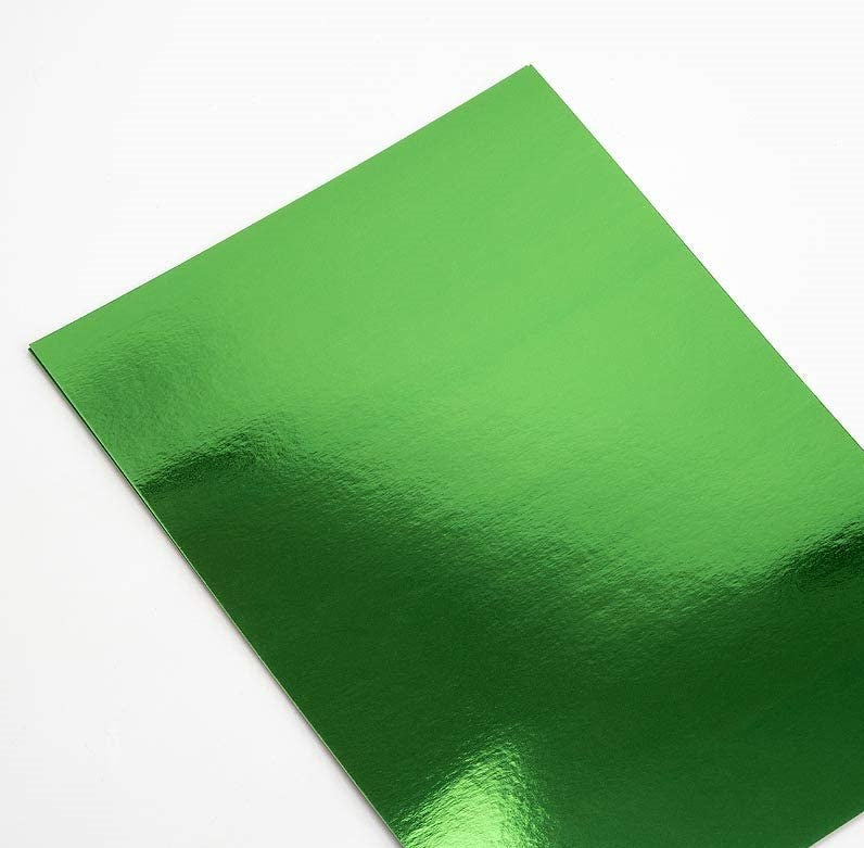 Green A4 Mirror Card 250gsm Per Sheet - Perfect Tables
