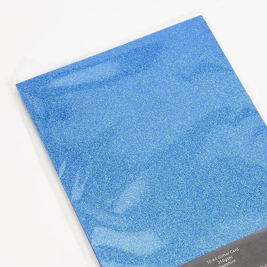 Sapphire A4 Glitter Card 250gsm Per Sheet