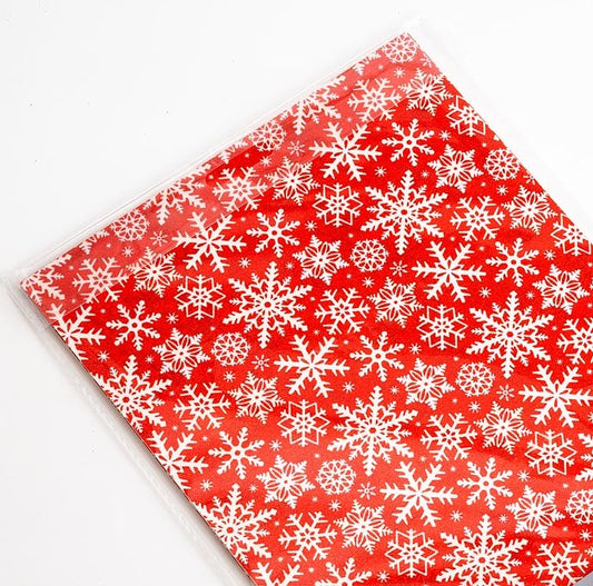 Snowflakes A4 Glitter Card 250gsm